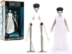 The Bride of Frankenstein 6\" Moveable Figurine with Chains and Alternate Head and Hands \"Universal Monsters\" Series by Jada